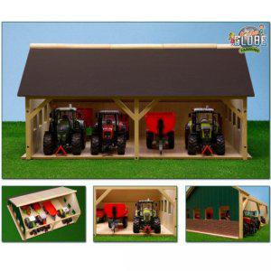 610223 Kids Globe  Tractorloods voor 4 tractoren 1:32